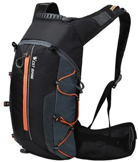 West Fietsen Waterdicht Fiets Bag Fietsen Rugzak Ademend 10L Ultralight Fiets Water Bag Klimmen Fietsen Hydratatie Rugzak oranje