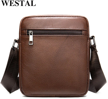 WESTAL Crossbody Bags for Men 2020 Bag Male Genuine Leather Messenger Bags Men's Shoulder Bag Men Leather Small Phone Flap 7362