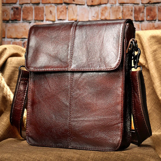 WESTAL men's bags genuine leather shouler bag for men messenger bag men's crossbody handbag men's shoulder bag flap zipper bags