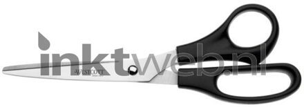 Westcott Schaar Westcott Buro 210mm RVS met kunststof grip groot oog Zwart