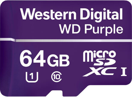 Western Digital Purple flashgeheugen 64 GB MicroSDXC Klasse 10