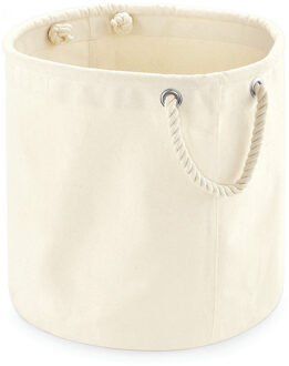 Westford Mill Stevige canvas cadeau/opbergzak - 30 x 30 cm - beige - Katoenen opbergzakken - Cadeauzak - 21 liter