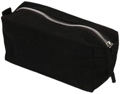 Westford Mill Toilettas - zwart - 17 cm - make-up tas voor op reis - etui