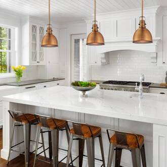 Westinghouse 6103840 hanglamp hoogte verstelbaar koper gewassen