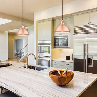 Westinghouse 6103940 hanglamp koper geborsteld geborsteld koper