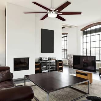 Westinghouse Cayuga ventilator palissander-esdoorn nikkel geborsteld, palissander, licht esdoorn