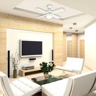 Westinghouse Colosseum plafondventilator wit, licht esdoorn