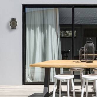 Westinghouse Maddox LED buitenwandlamp, zwart matzwart, transparant