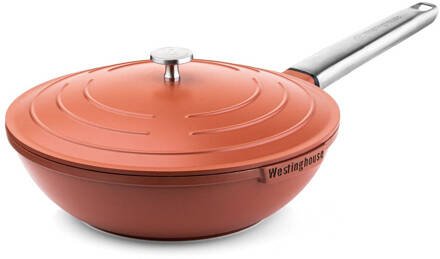 Westinghouse Performance Series - 28cm Wokpan met Deksel - Rood