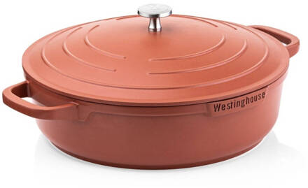 Westinghouse Performance Series - Hapjespan Met Deksel - 28cm - Rood