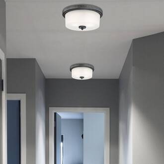 Westinghouse Plafondlamp Westinghouse Cedrice aluminium antiek, wit