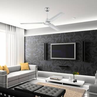 Westinghouse plafondventilator Industrieel zilver stil 142 cm