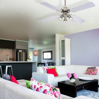 Westinghouse Princess Euro ventilator zilvergraf. tin, donker, chroom, zilver, grafiet