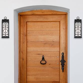 Westinghouse Rozzano LED wandlamp, dimbaar ijzer gestructureerd, mat wit