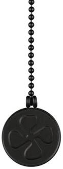 Westinghouse ventilatoren-Medaillon ketting zwart mat zwart