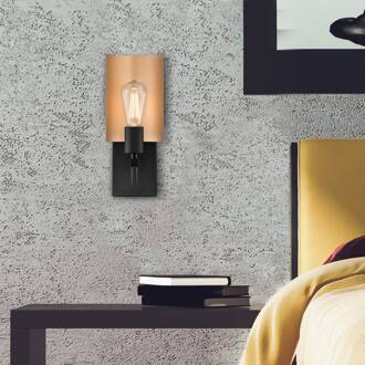 Westinghouse wandlamp Sirino matzwart, Bronz