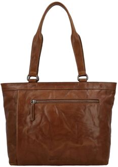 Westland Shopper cognac schoudertas dames - H 27 x B 39 x D 8 cm