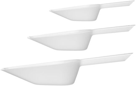 Westmark Keukenhulp voedsel doseer schepjes - kunststof - 800/450/125 ml - 3 formaten mix - opstaande rand