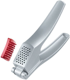 Westmark Knoflookpers - zilver - aluminium - 16 x 3 cm - keuken gerei - met grote kamer