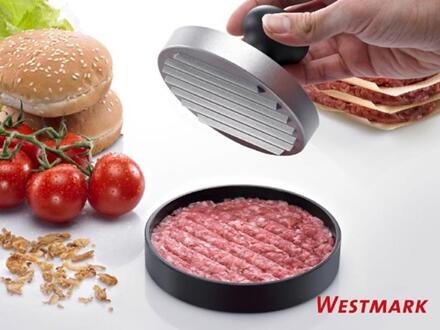 Westmark Uno hamburgerpers - 11,5 cm Zwart#Zilverkleurig