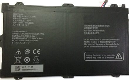 Westrock Batterij Li3990T44P6hJ8B035 Voor Zte Primetime, Primetime LTE-A, Zte Primetime 10 K92 Tablet