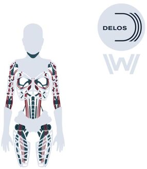 Westworld Delos Host Men's T-Shirt - White - L Wit