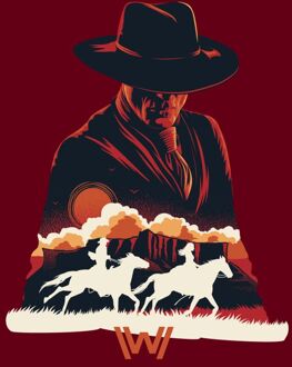 Westworld The Door Men's T-Shirt - Burgundy - M Wijnrood