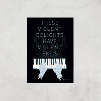 Westworld Violent Delights And Violent Ends A2 Giclee Art Print Meerdere kleuren