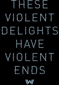 Westworld Violent Delights Men's T-Shirt - Black - M Zwart