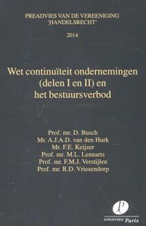 Wet continuïteit ondernemingen en het bestuursverbod / I en II 2014 - Boek D. Busch (9462510415)