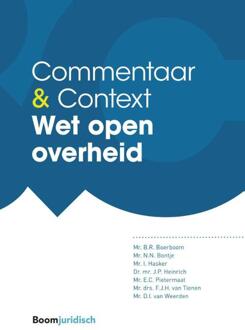 Wet open overheid -  B.R. Boerboom (ISBN: 9789462126770)