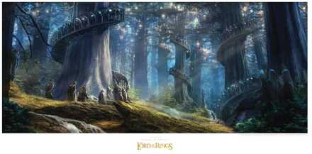 Weta Workshop Lord of the Rings Art Print Lothlorien 59 x 30 cm