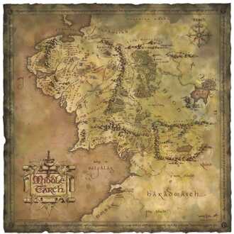 Weta Workshop Lord of the Rings Art Print Parchment Map of Middle-earth 59 x 30 cm