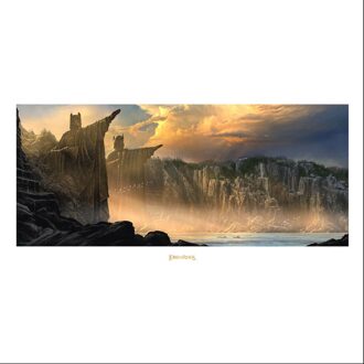 Weta Workshop Lord of the Rings Art Print The Argonath - Pillars of the Kings 59 x 30cm