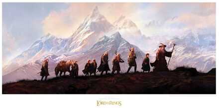 Weta Workshop Lord of the Rings Art Print The Fellowship of the Ring: 20th Anniversary 59 x 30cm