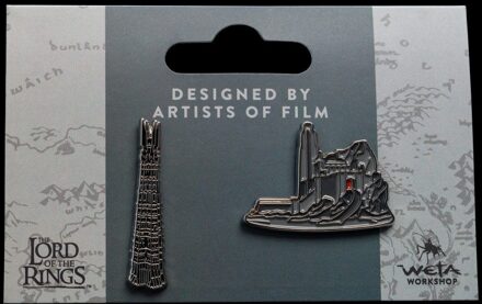 Weta Workshop Lord of the Rings Collectors Pins 2-Pack Helm's Deep & Orthanc