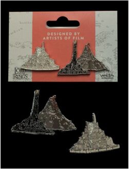 Weta Workshop Lord of the Rings Collectors Pins 2-Pack Minas Tirith & Mt. Doom
