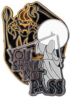 Weta Workshop Lord of the Rings Collectors Pins 2-Pack You Shall Not Pass 8 cm