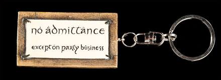 Weta Workshop Lord of the Rings Key Ring No Admittance 6 cm