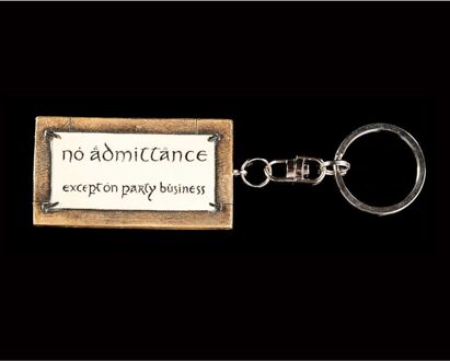 Weta Workshop Lord of the Rings Key Ring No Admittance 6cm