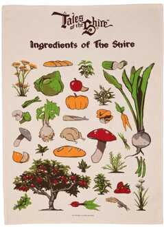 Weta Workshop Lord of the Rings Tea Towel Ingredients of The Shire (Tales of the Shire (2025)) 69 cm