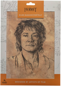 Weta Workshop The Hobbit Art Print Portrait of Bilbo Baggins 21 x 28cm