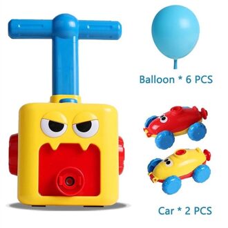 Wetenschap Fysieke Zelfgemaakte Ballon Auto Kinderen Inertiële Power Ball Auto Science Experiment Speelgoed Kinderen Verjaardag Cadeaus Voor Kids B 6stk bal