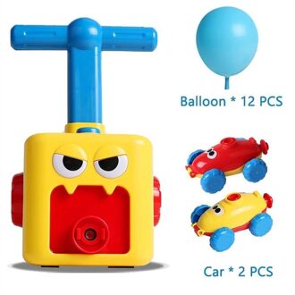 Wetenschap Fysieke Zelfgemaakte Ballon Auto Kinderen Inertiële Power Ball Auto Science Experiment Speelgoed Kinderen Verjaardag Cadeaus Voor Kids C 12stk bal