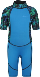 Wetsuit met korte print voor kinderen (Helder groen)