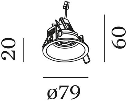WEVER & DUCRÉ Deep Adjust Petit inbouw 927 wit