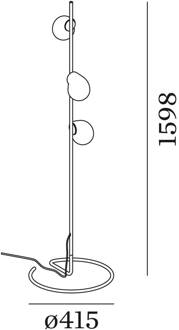 WEVER & DUCRÉ Dro 1.0 Comp vloerlamp zwart-wit zwart, wit