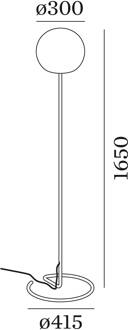 WEVER & DUCRÉ Dro 3.0 Vloerlamp zwart-wit zwart, wit