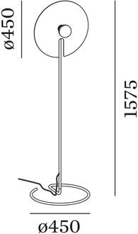 WEVER & DUCRÉ Mirro vloerlamp 2.0 zwart/chroom chroom, zwart