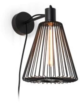 Wever & Ducré Wever Ducre Wiro Cone 1.1 Wandlamp - Zwart - met stekker